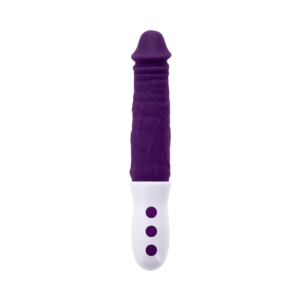 Evolved Plum Thrust Realistic Shaft Vibrator - Purple