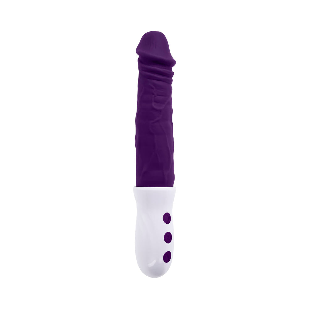 Evolved Plum Thrust Realistic Shaft Vibrator - Purple