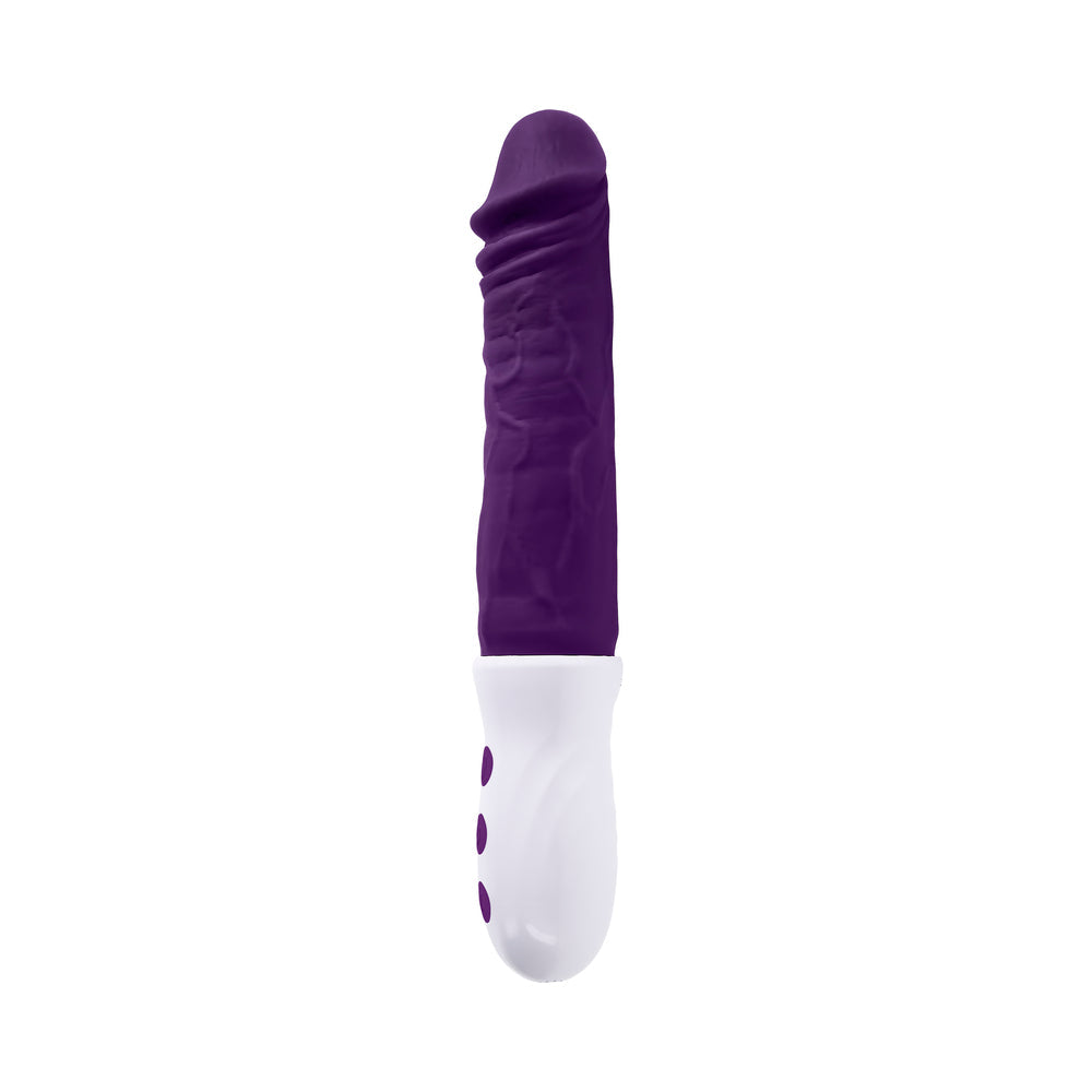 Evolved Plum Thrust Realistic Shaft Vibrator - Purple