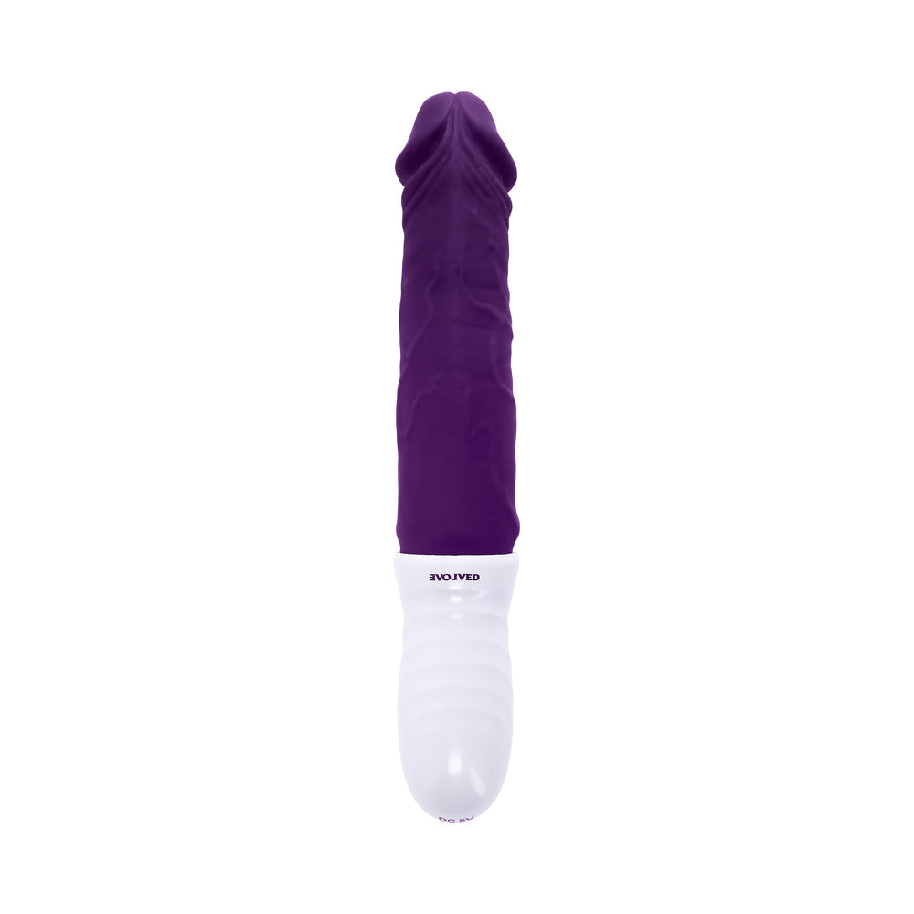 Evolved Plum Thrust Realistic Shaft Vibrator - Purple