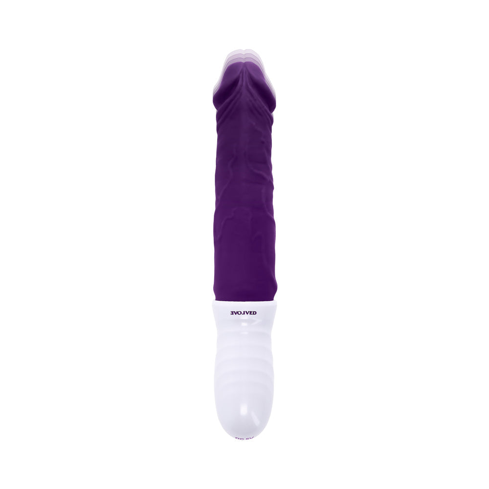 Evolved Plum Thrust Realistic Shaft Vibrator - Purple