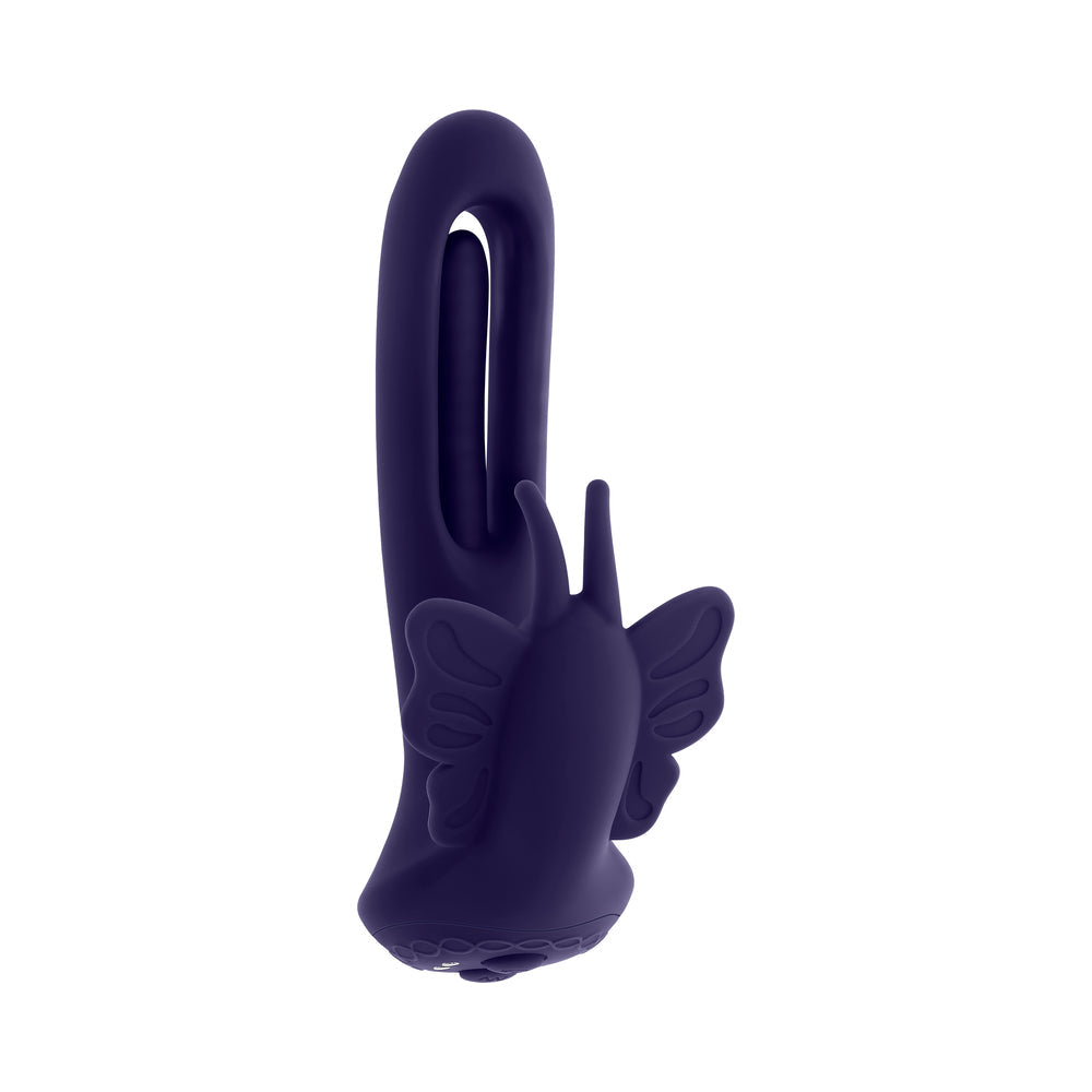 Evolved Lord of the Wings Flapping & Vibrating Stimulator - Purple