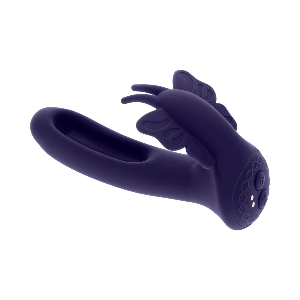 Evolved Lord of the Wings Flapping & Vibrating Stimulator - Purple