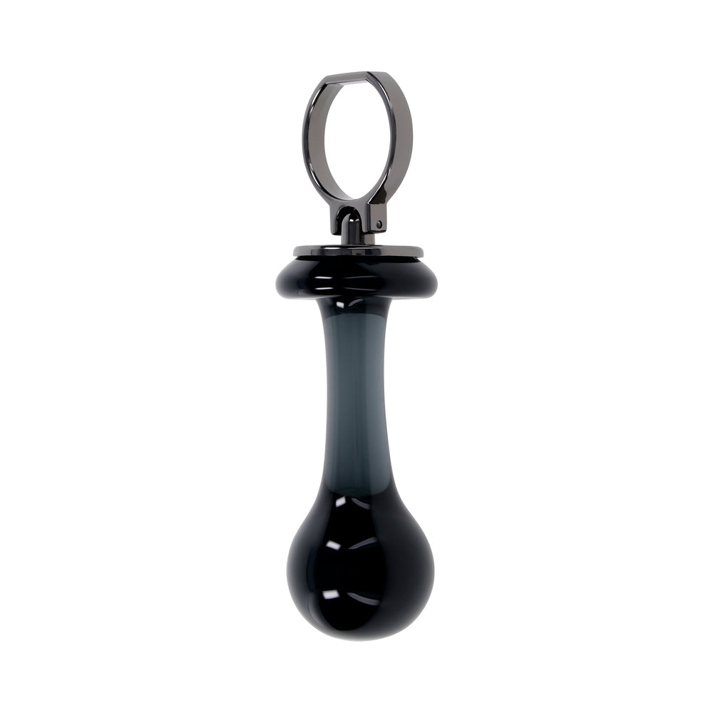 Gender X Blow Pop Glass Anal Plug - Black