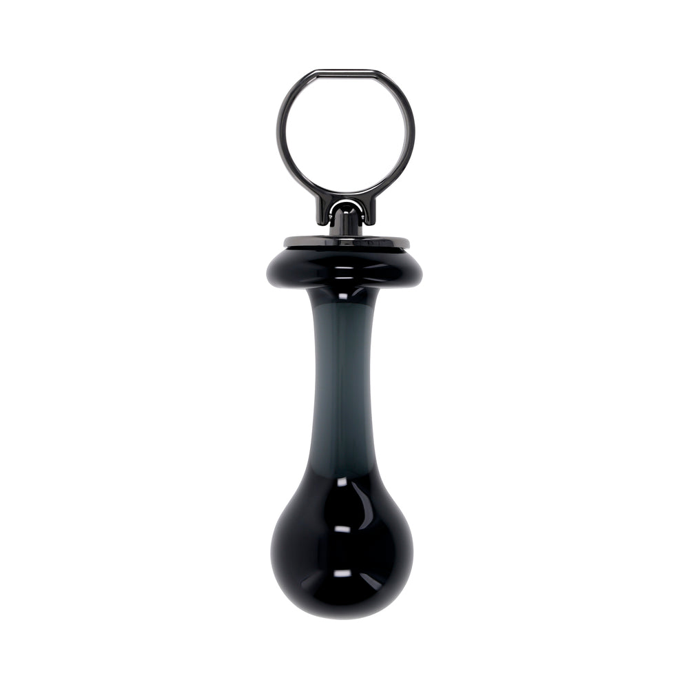 Gender X Blow Pop Glass Anal Plug - Black