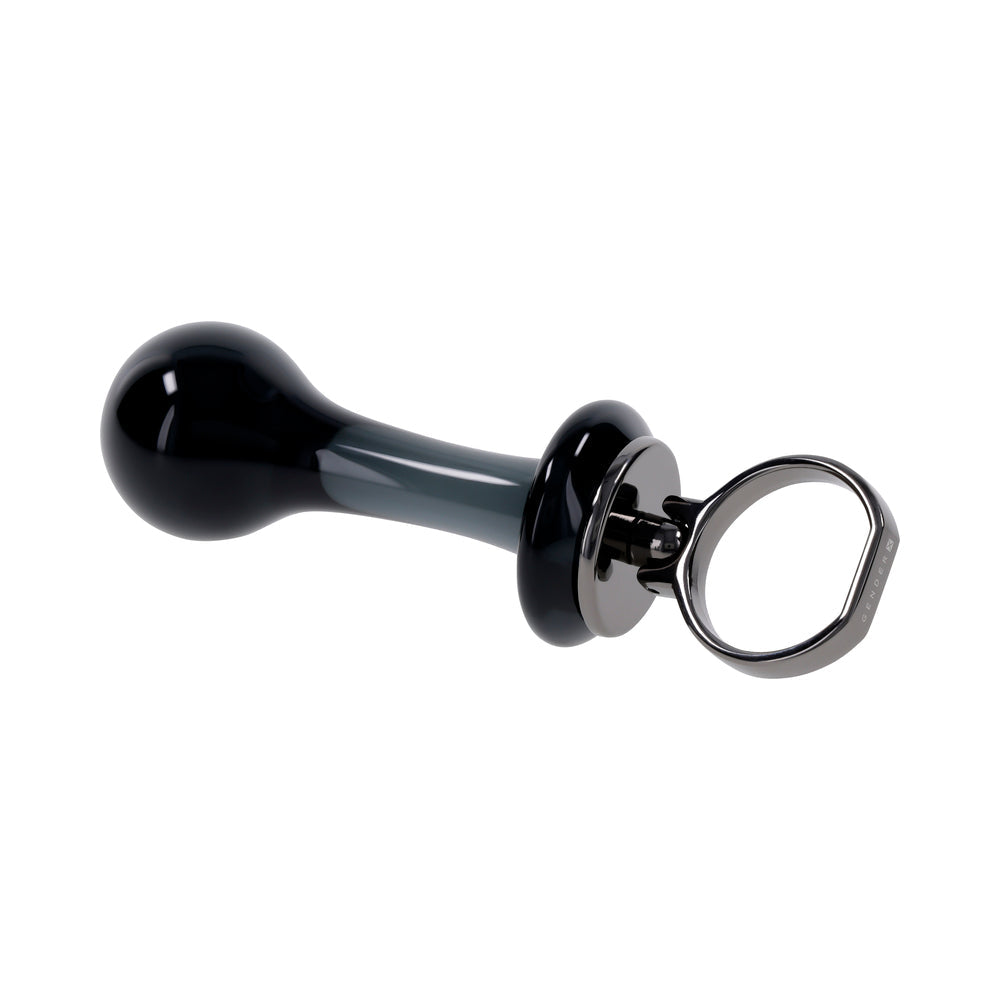 Gender X Blow Pop Glass Anal Plug - Black