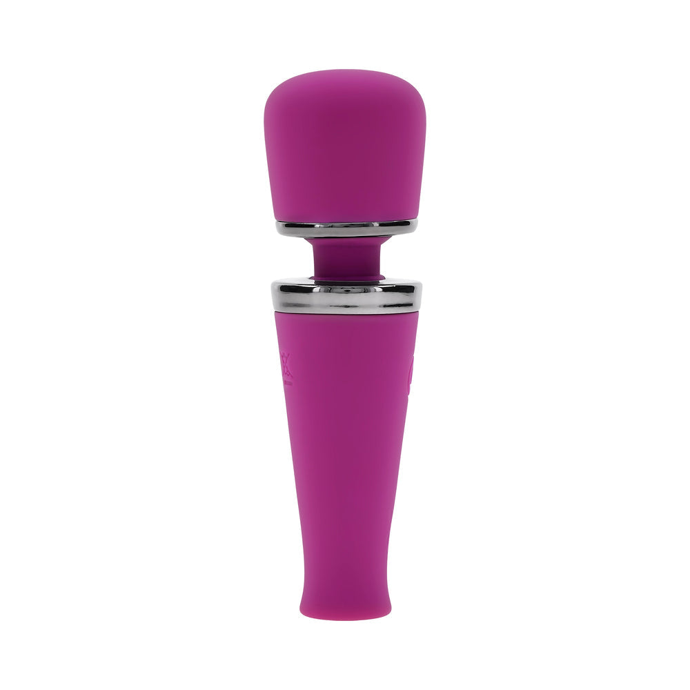 Playboy Pleasure Mic Drop Petite Wand Vibrator - Fuschia