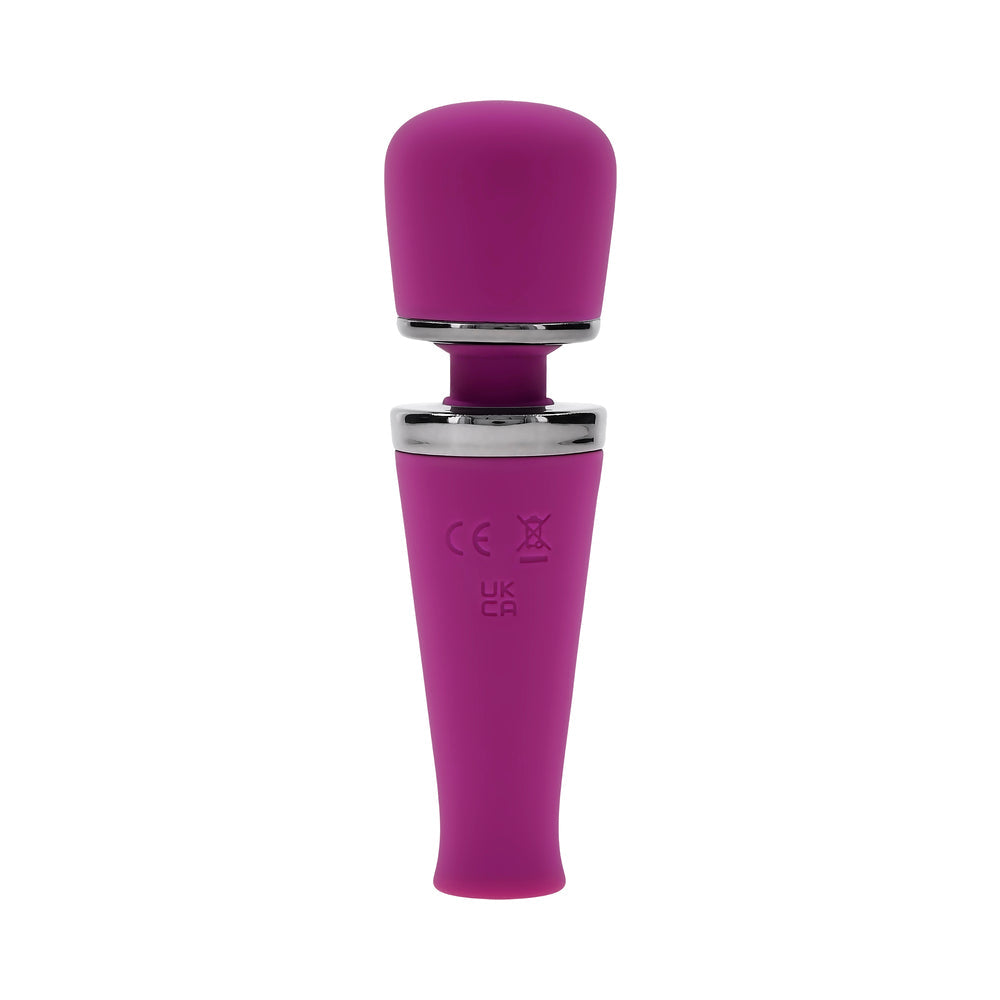 Playboy Pleasure Mic Drop Petite Wand Vibrator - Fuschia