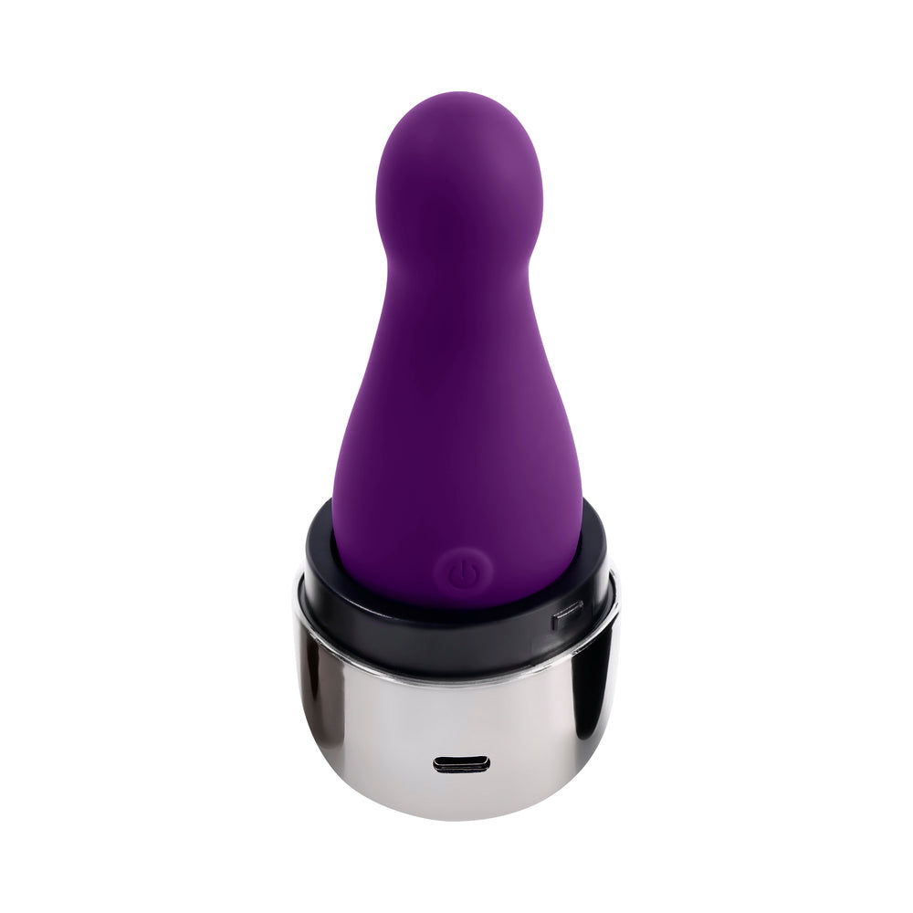 Playboy Pleasure The Jet Set Vibrator - Acai/Silver