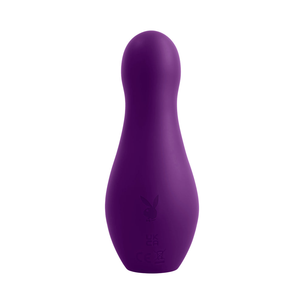 Playboy Pleasure The Jet Set Vibrator - Acai/Silver