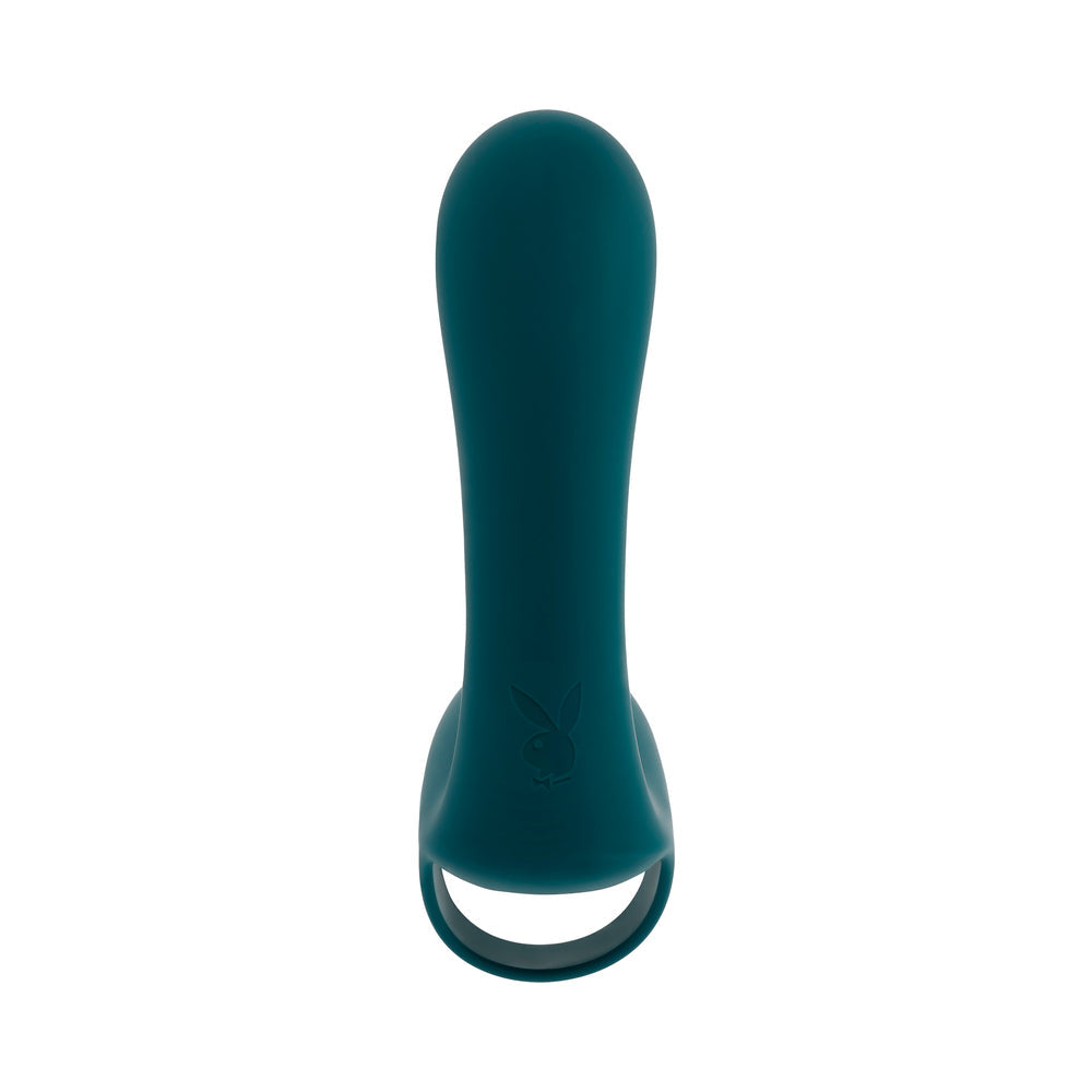 Playboy Pleasure Wrapped Around My Finger Multi Play Vibrator - Dark Teal