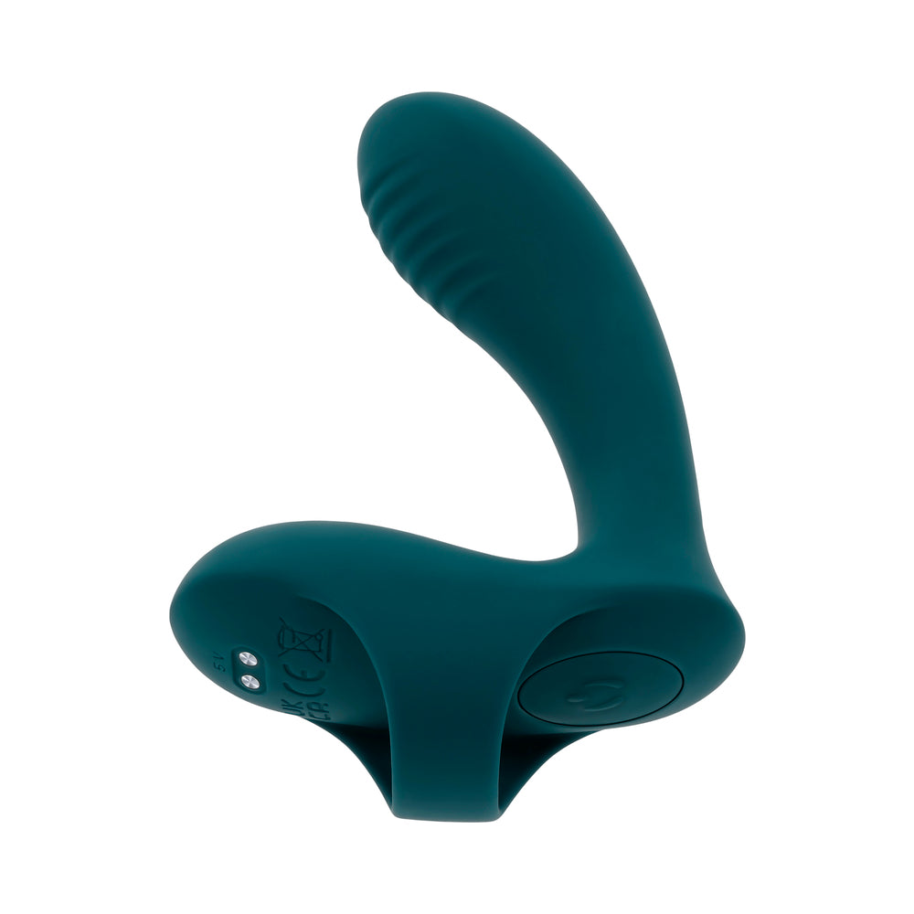 Playboy Pleasure Wrapped Around My Finger Multi Play Vibrator - Dark Teal