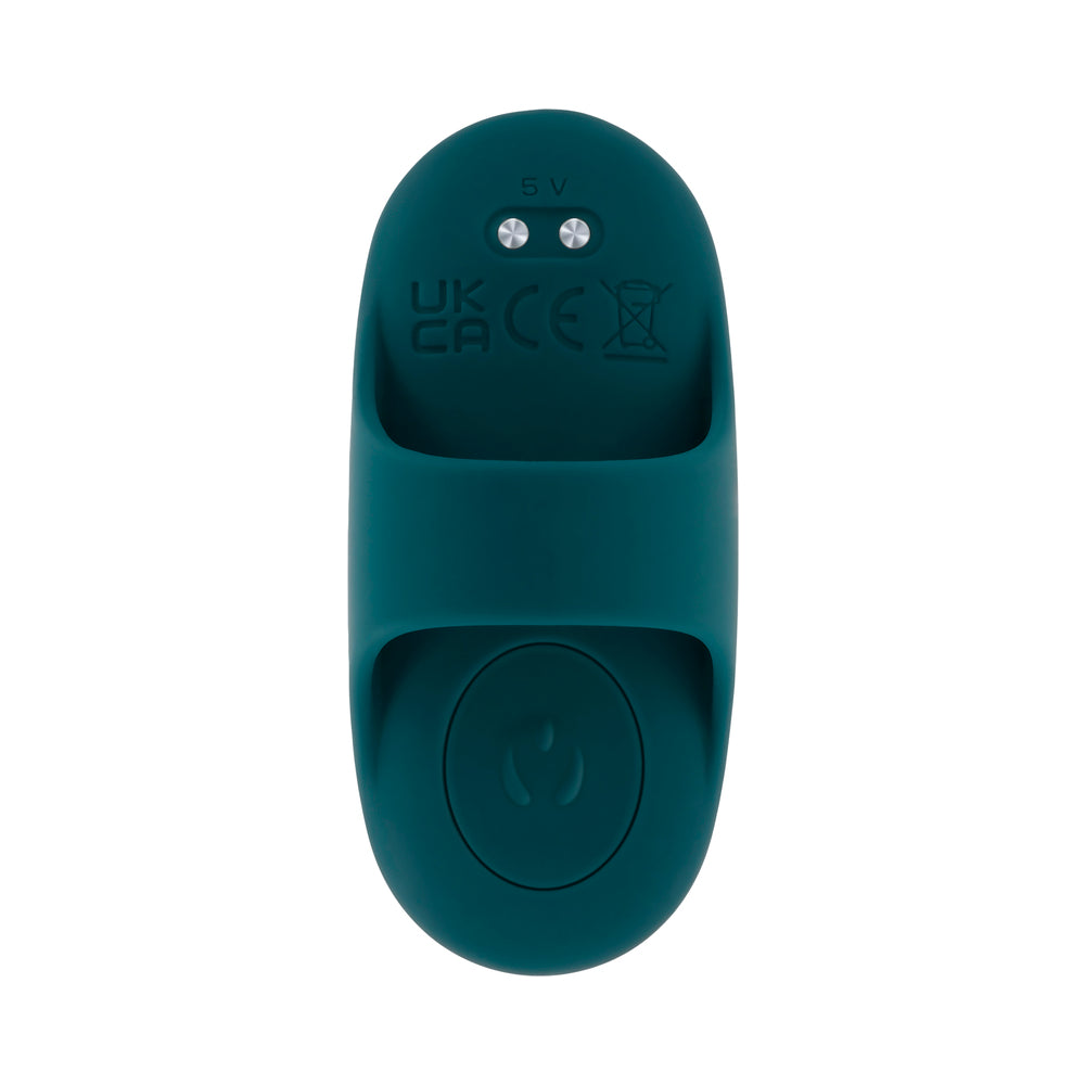 Playboy Pleasure Wrapped Around My Finger Multi Play Vibrator - Dark Teal