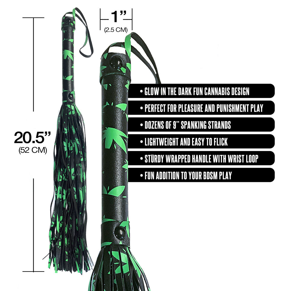 Stoner Vibes Glow in the Dark Flogger