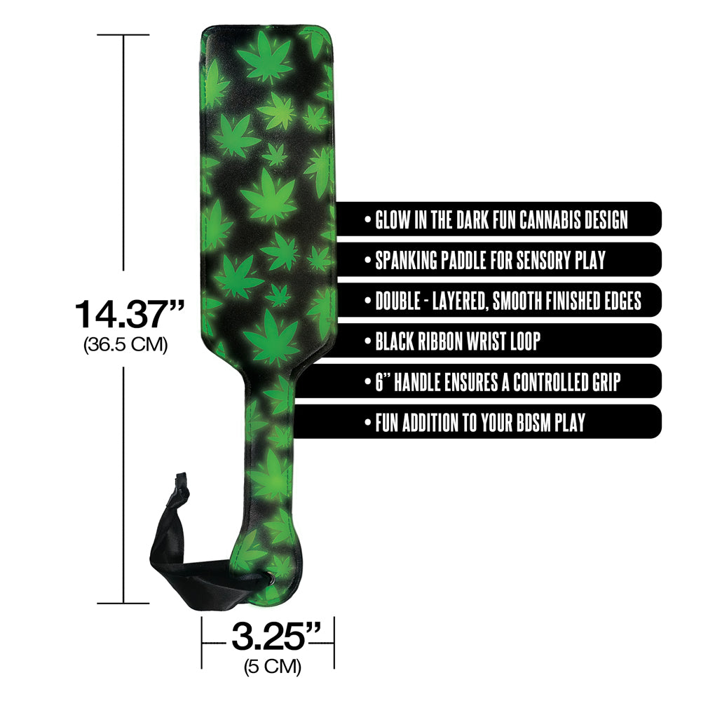 Stoner Vibes Glow in the Dark Paddle - Green