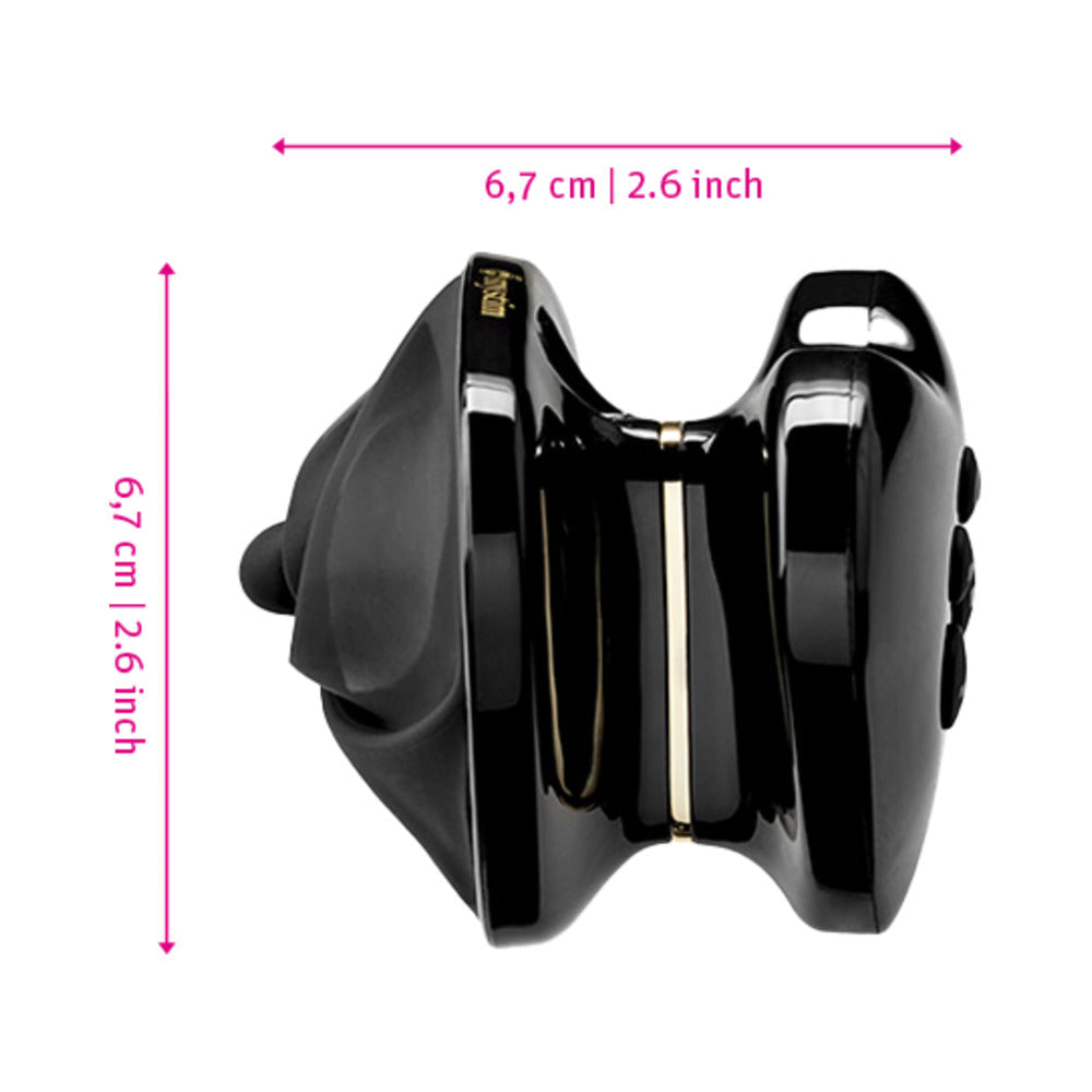 Mystim Heart's Desire Estim Layon Vibrator-Black