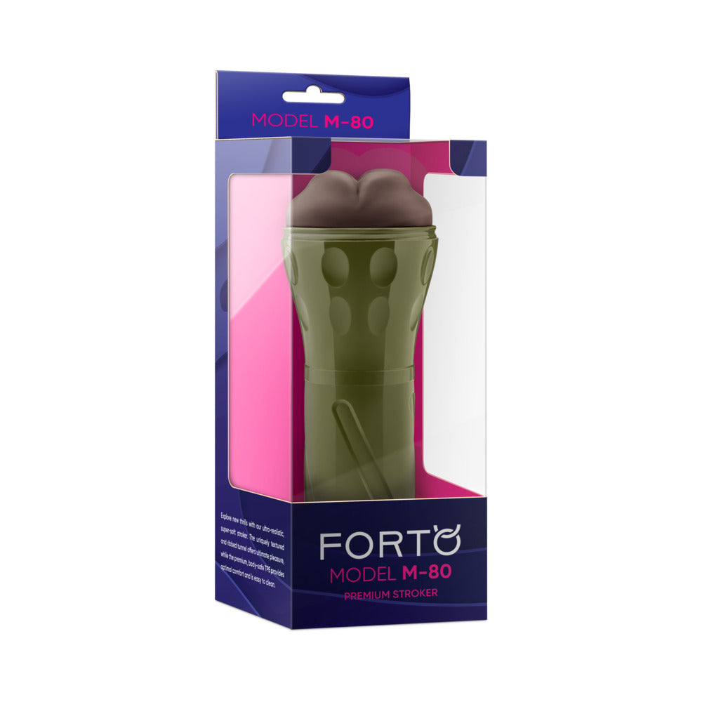 Forto Model M-80 Hard-Side Mouth Masturbator - Dark