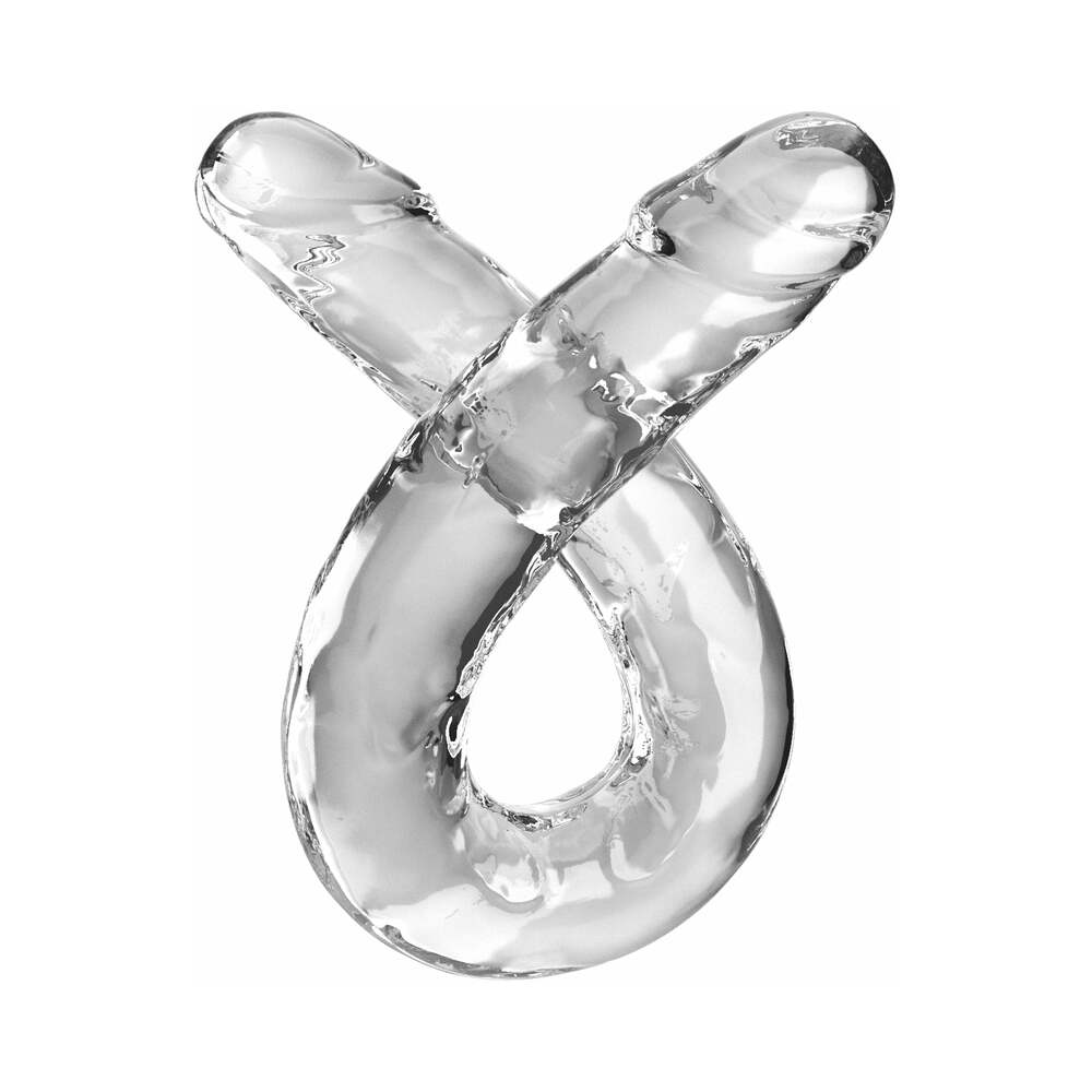 King Cock Clear Double Dildo 18"