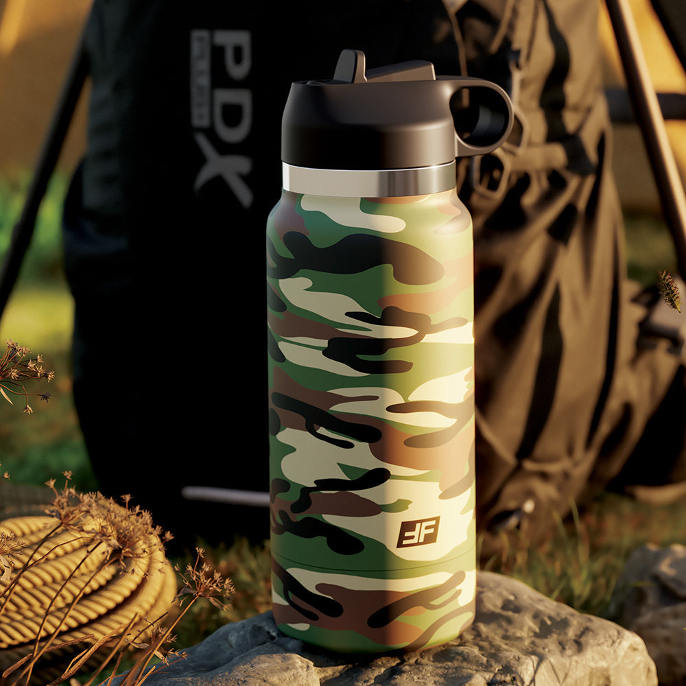 PDX Plus Fap Flask Happy Camper-Frosted