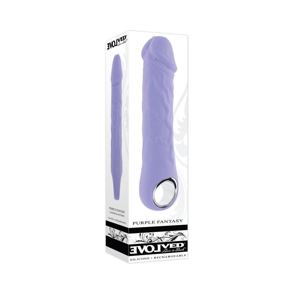 Evolved Purple Fantasy Realistic Vibrator - Purple