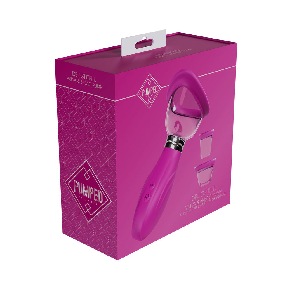 Shots Pumped Delightful Clitoral, Nipple & Breast Pump - Pink