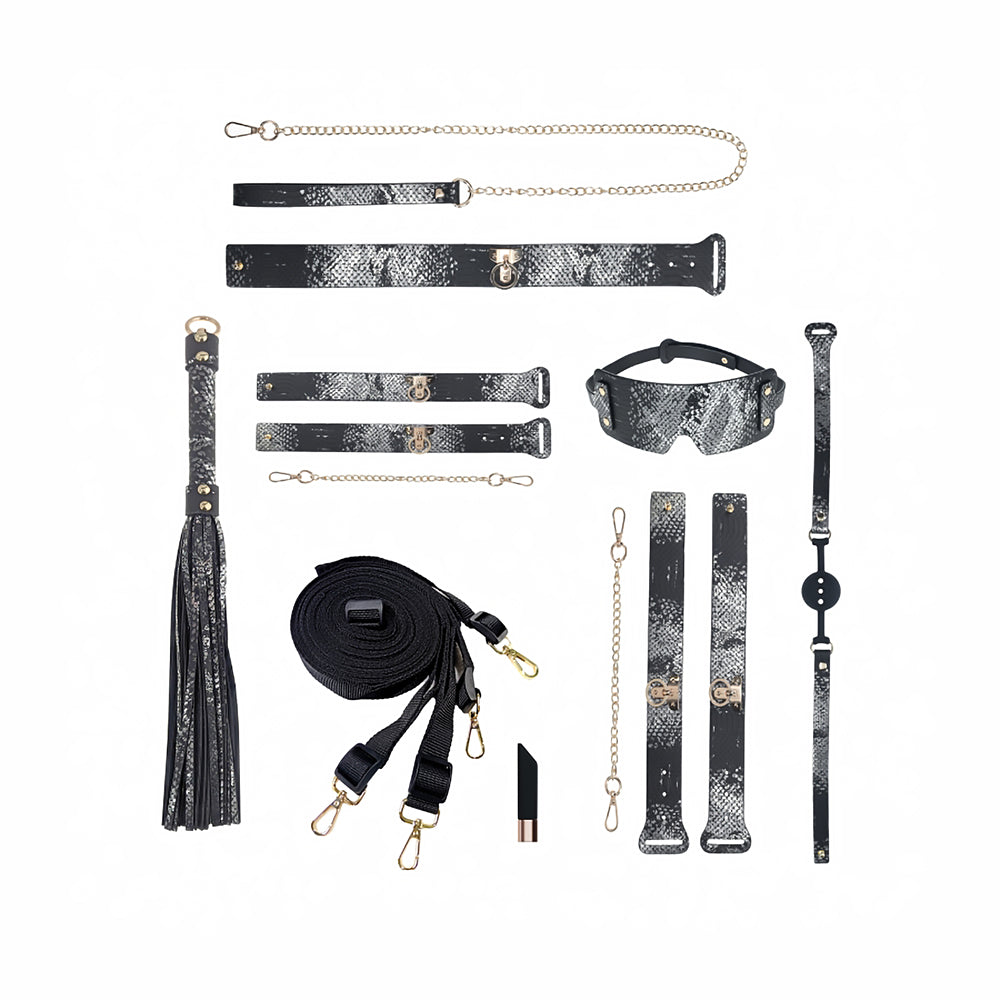 Shots Ouch! Florence Collection Bondage Kit w/Bag - Black