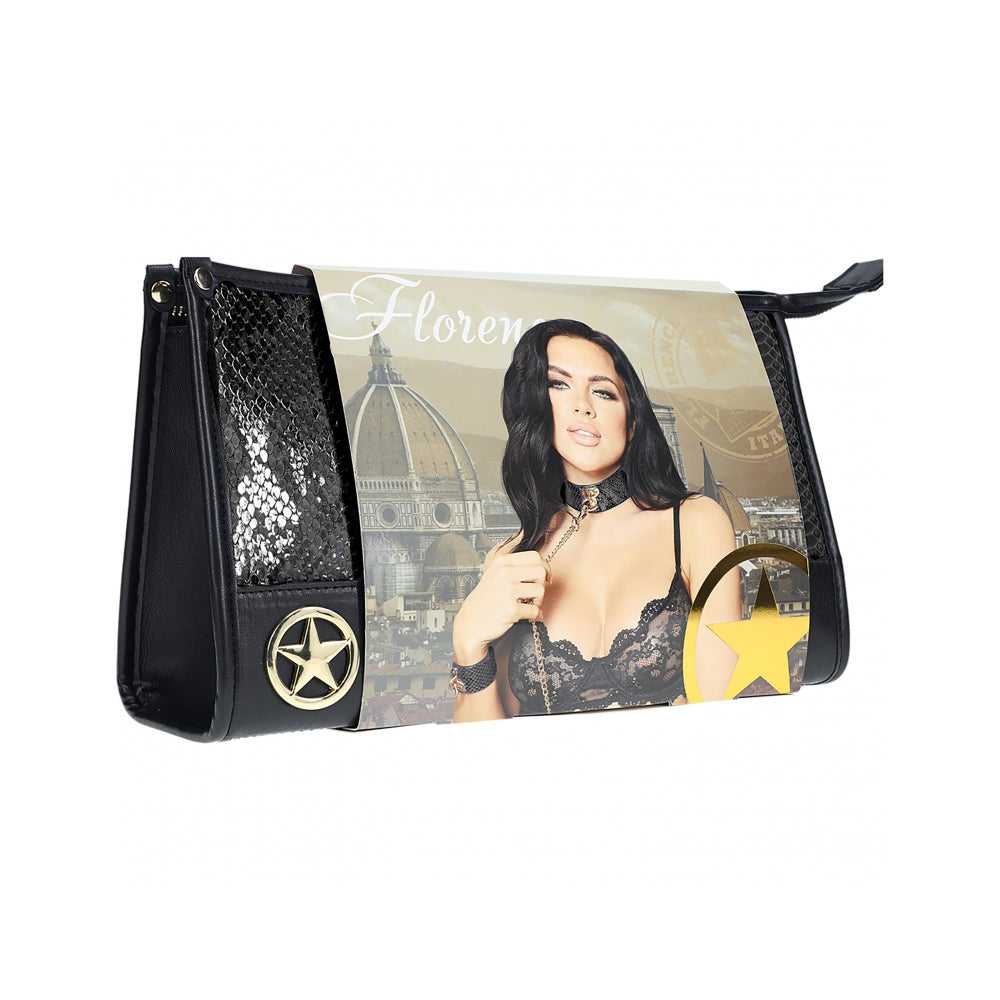 Shots Ouch! Florence Collection Bondage Kit w/Bag - Black