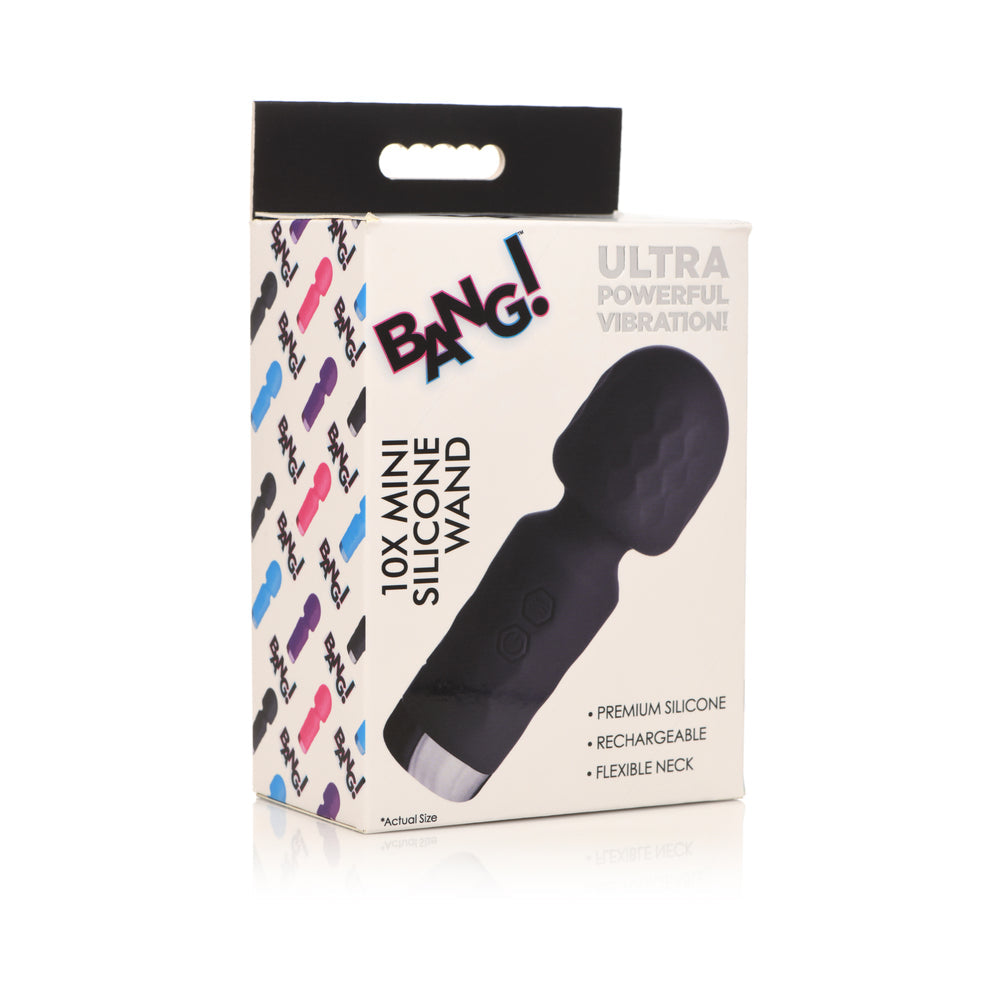 Bang! 10X Mini Silicone Wand - Black