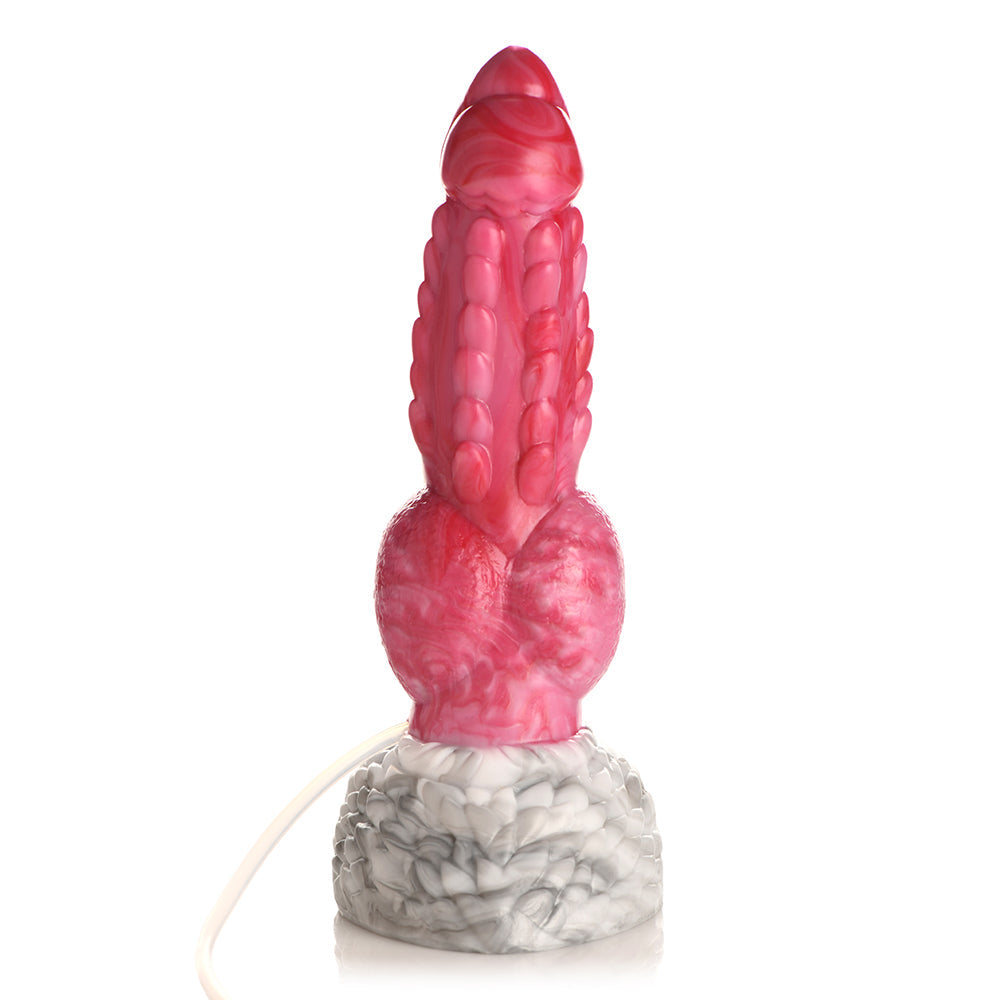 Creature Cocks Resurrector Phoenix Squirting Silicone Dildo - Red/White