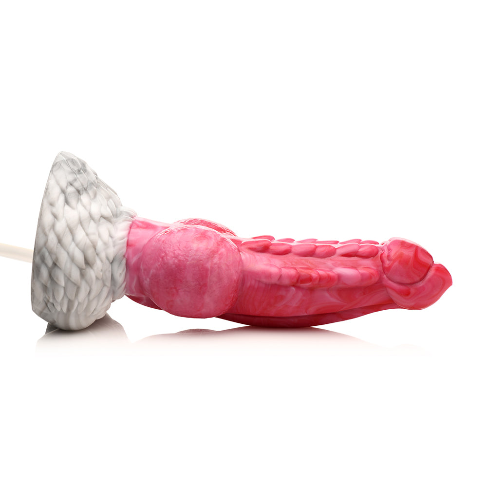 Creature Cocks Resurrector Phoenix Squirting Silicone Dildo - Red/White