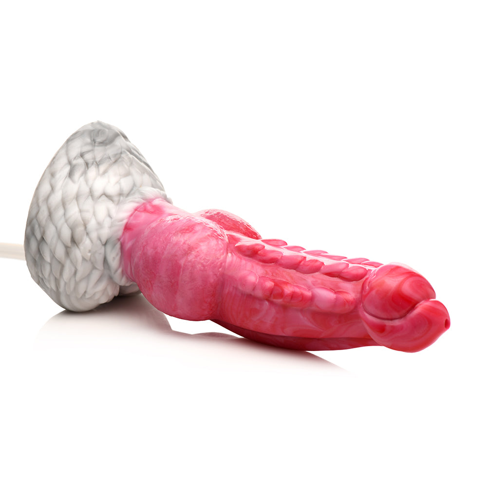 Creature Cocks Resurrector Phoenix Squirting Silicone Dildo - Red/White