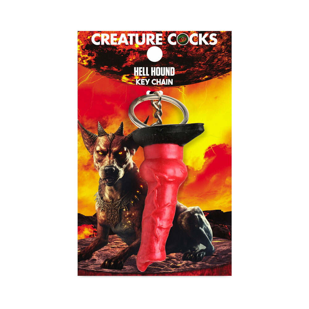 Creature Cocks Hell-Hound Silicone Key Chain - Red