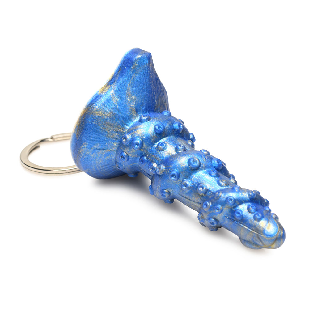 Creature Cocks Lord Kraken Silicone Key Chain - Blue