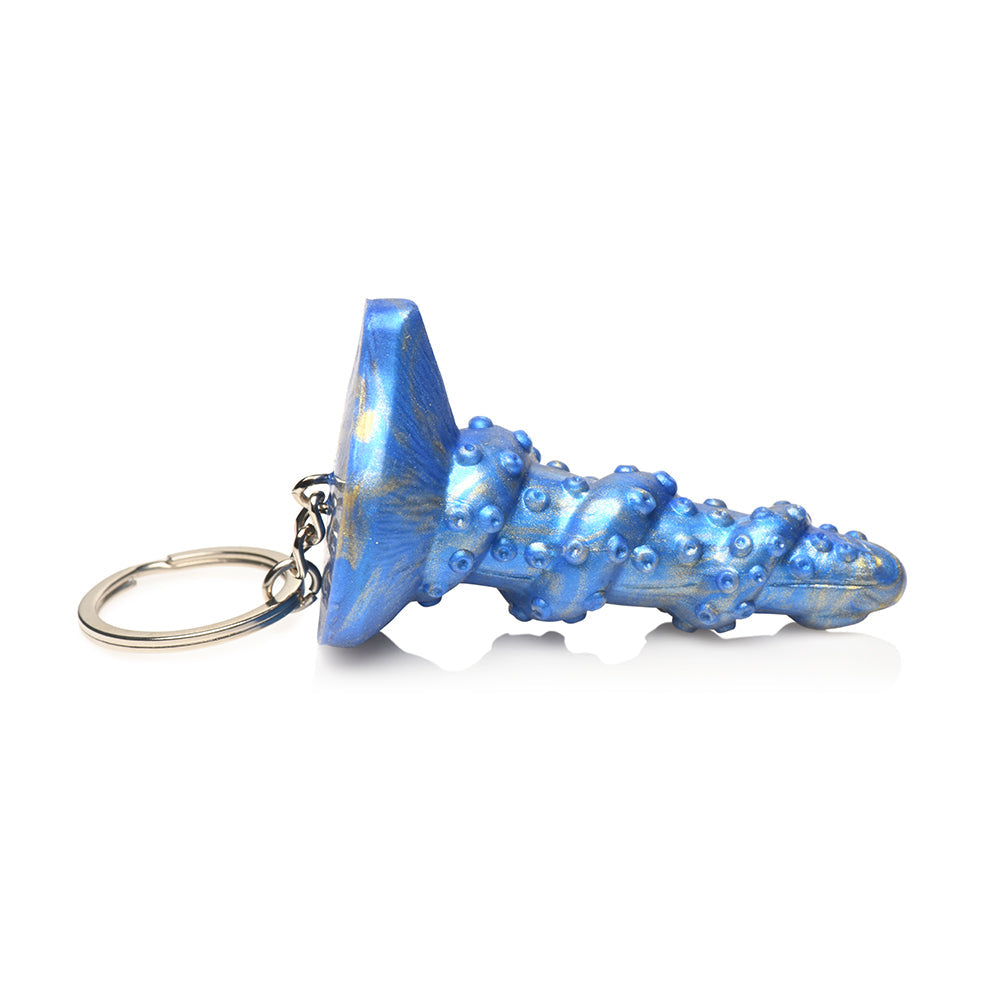 Creature Cocks Lord Kraken Silicone Key Chain - Blue