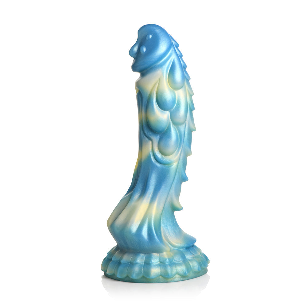 Creature Cocks Sea Stallion Vibrating Dildo w/Remote - Blue/Yellow