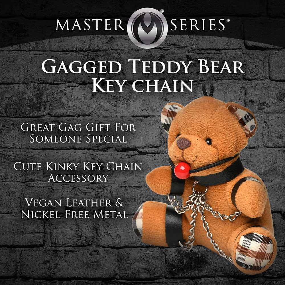 Master Series Teddy Bear Keychain-Gagged