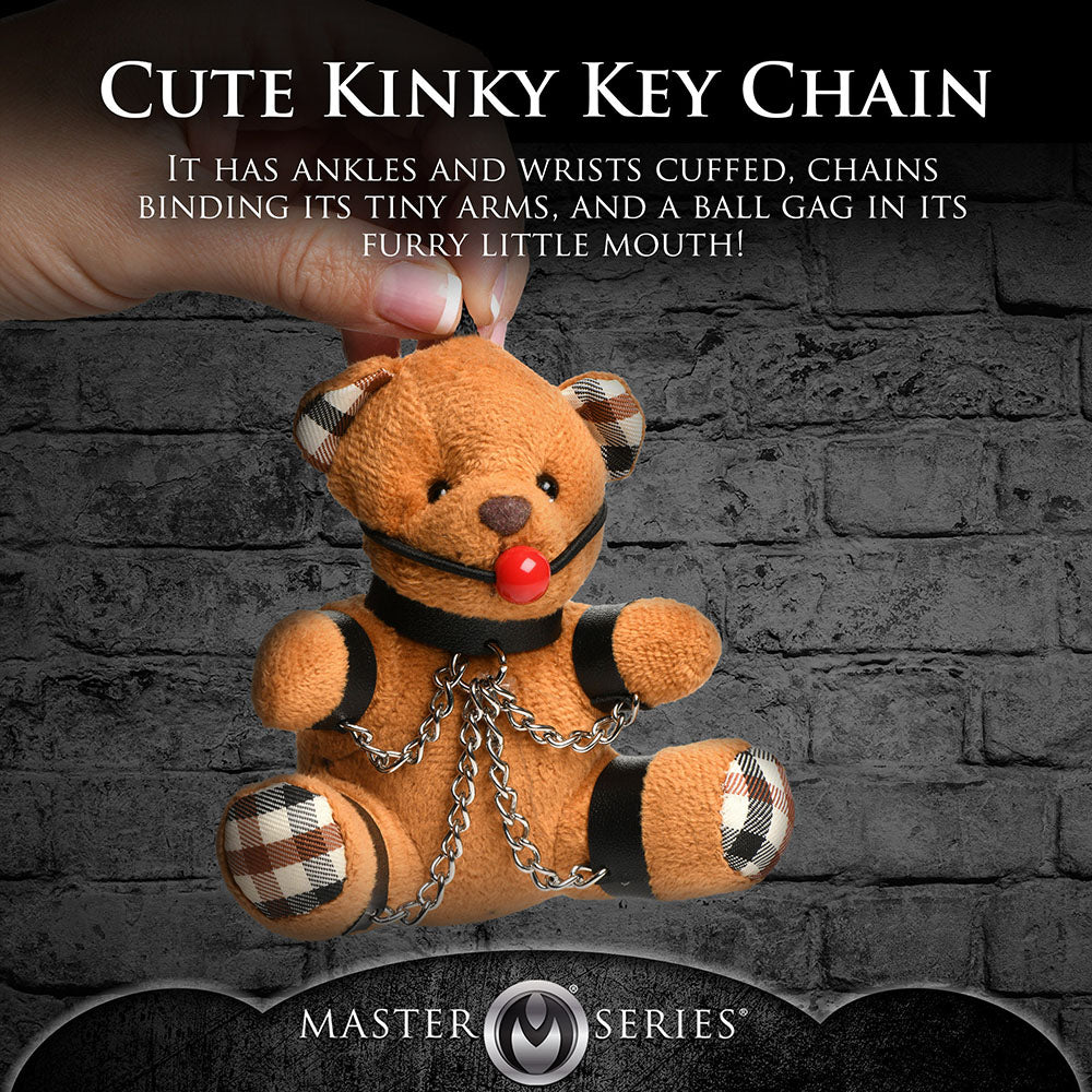 Master Series Teddy Bear Keychain-Gagged