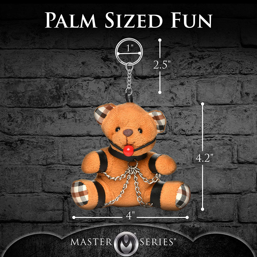 Master Series Teddy Bear Keychain-Gagged