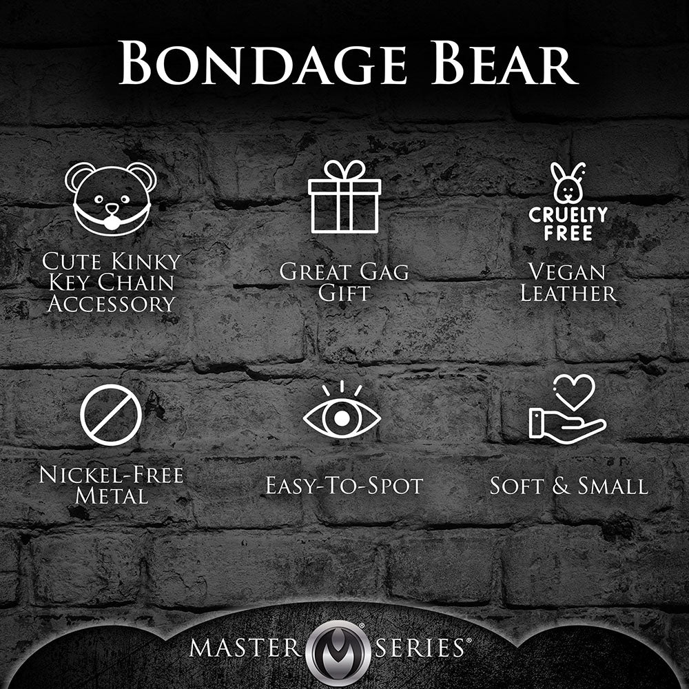 Master Series Teddy Bear Keychain-Gagged