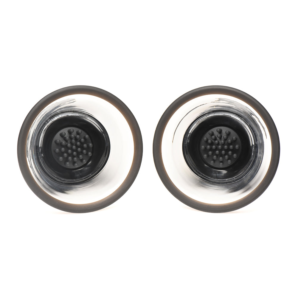 Size Matters 10X Rotating Silicone Nipple Suckers w/4 Attachments - Black