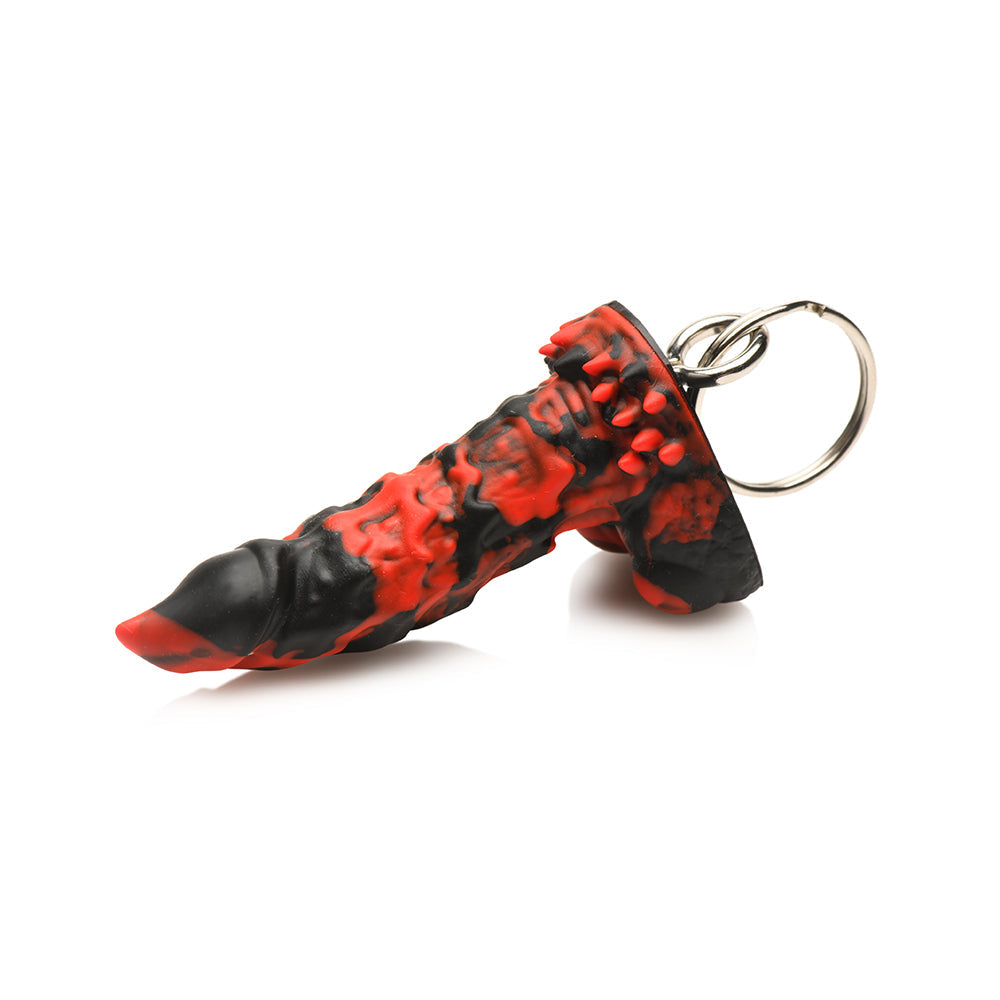 Creature Cocks Fire Demon Keychain - Red/Black