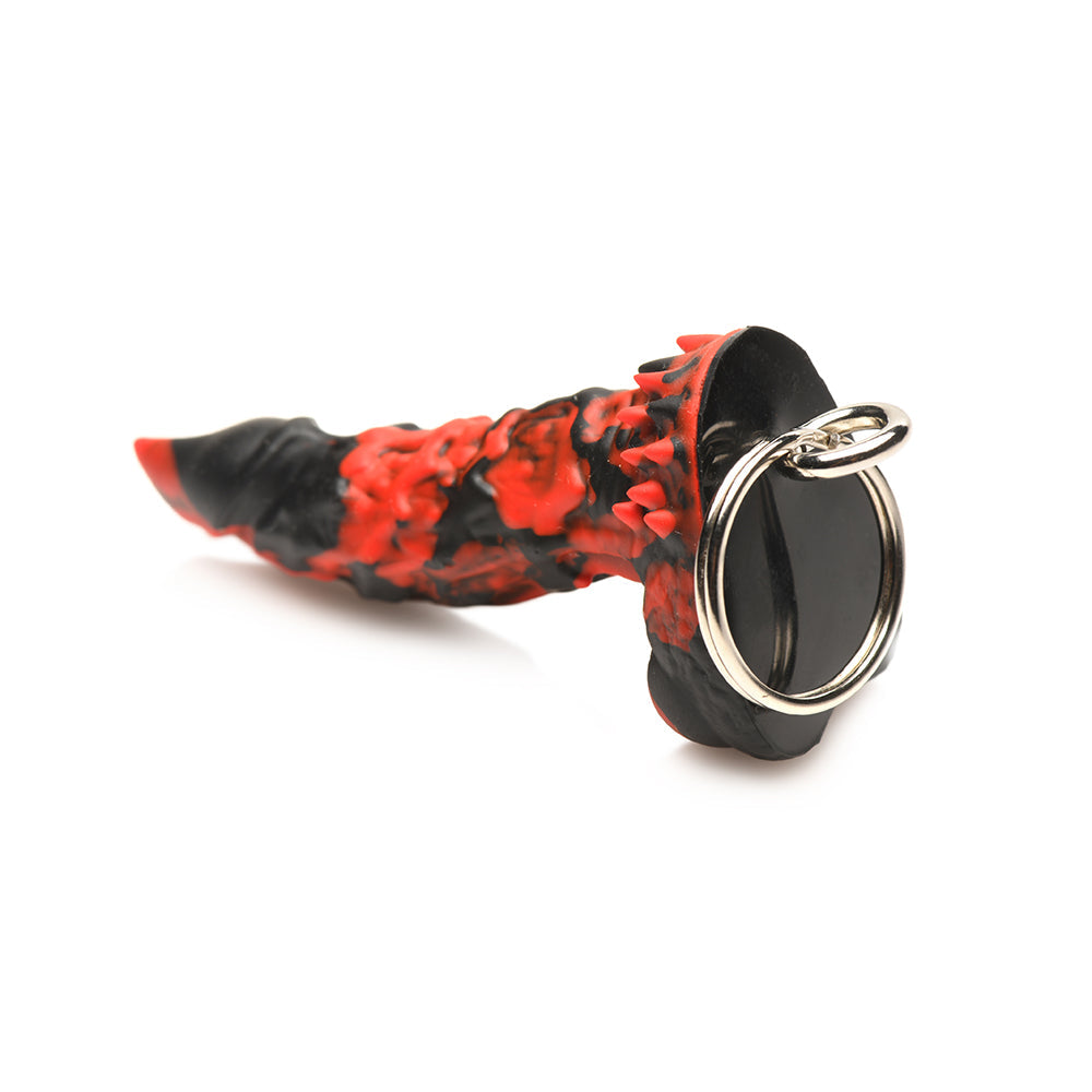 Creature Cocks Fire Demon Keychain - Red/Black