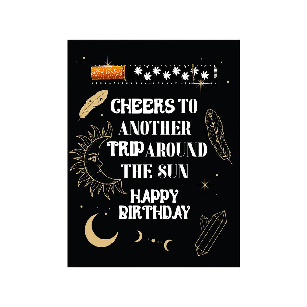 Cheers to Another Trip Around the World Greeting Card w/Matchbook