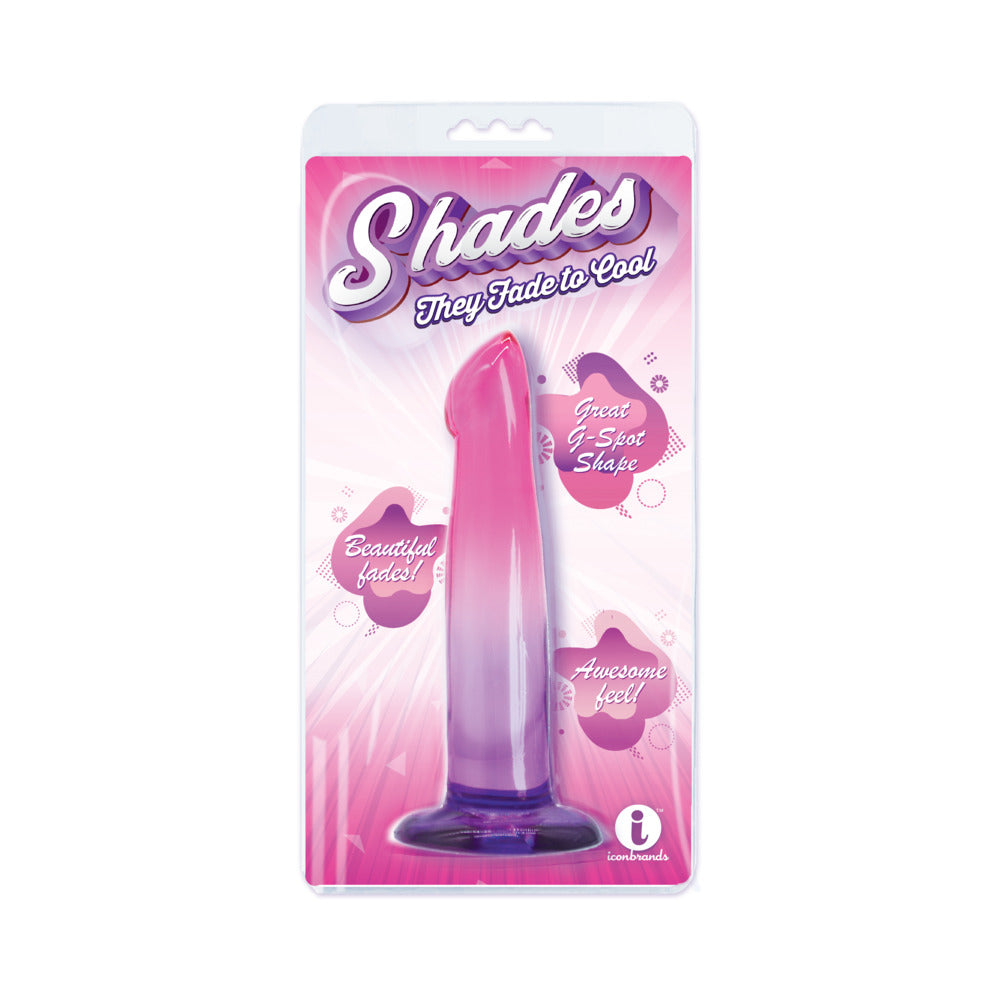 Shades Jelly TPR Gradient Dong Small - Pink/Purple