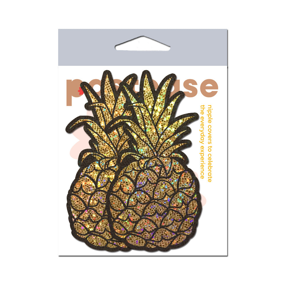 Pastease Premium Glitter Pineapple - Gold O/S