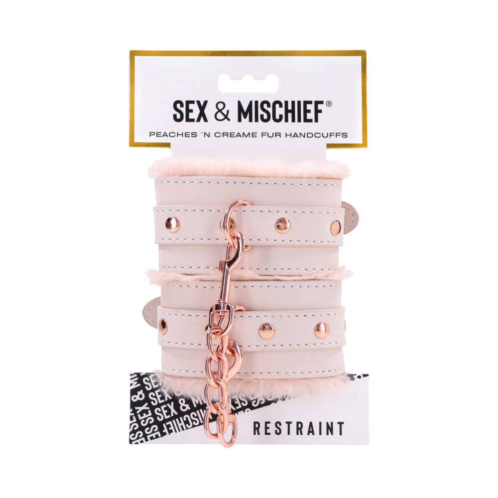 S&M Peaches ‘n CreaMe Fur Handcuffs