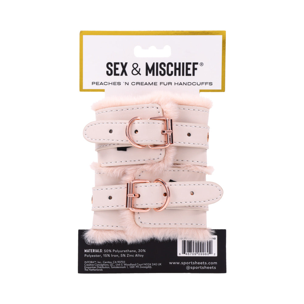 S&M Peaches ‘n CreaMe Fur Handcuffs