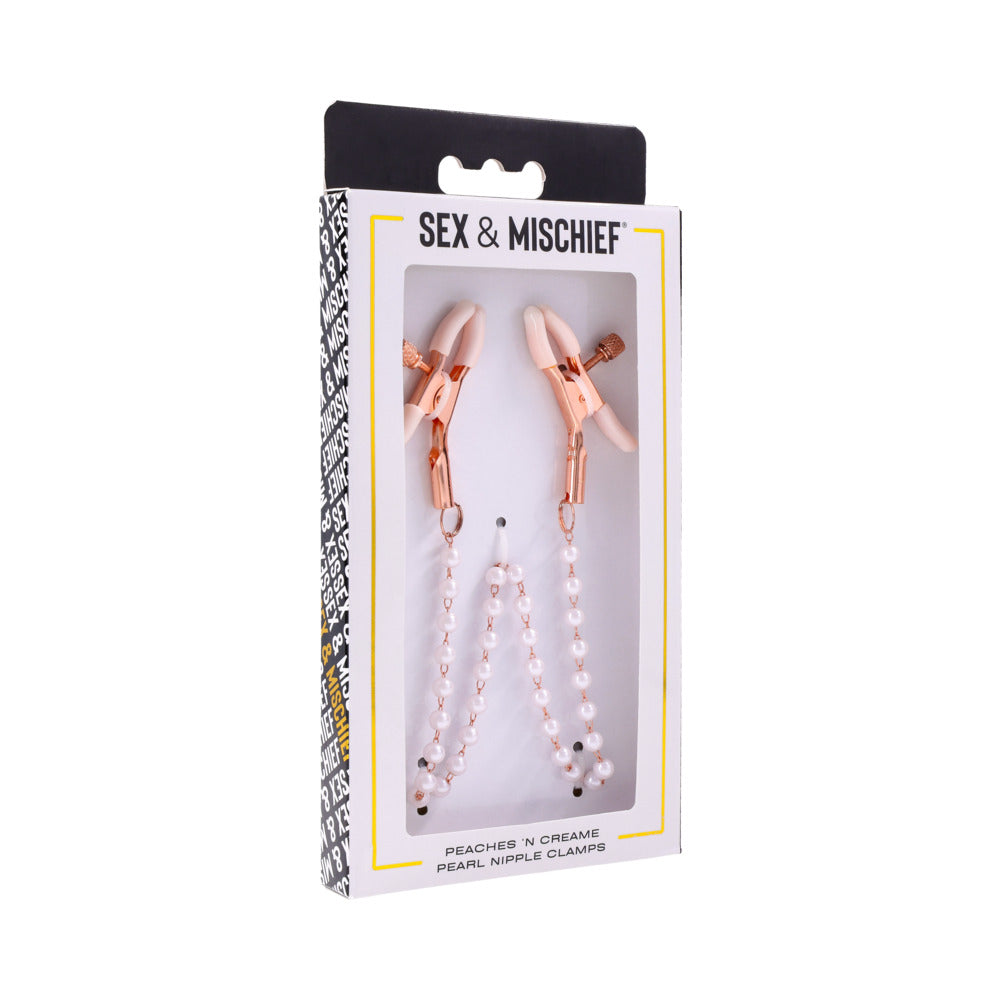 S&M Peaches ‘n CreaMe Pearl Nipple Clamps