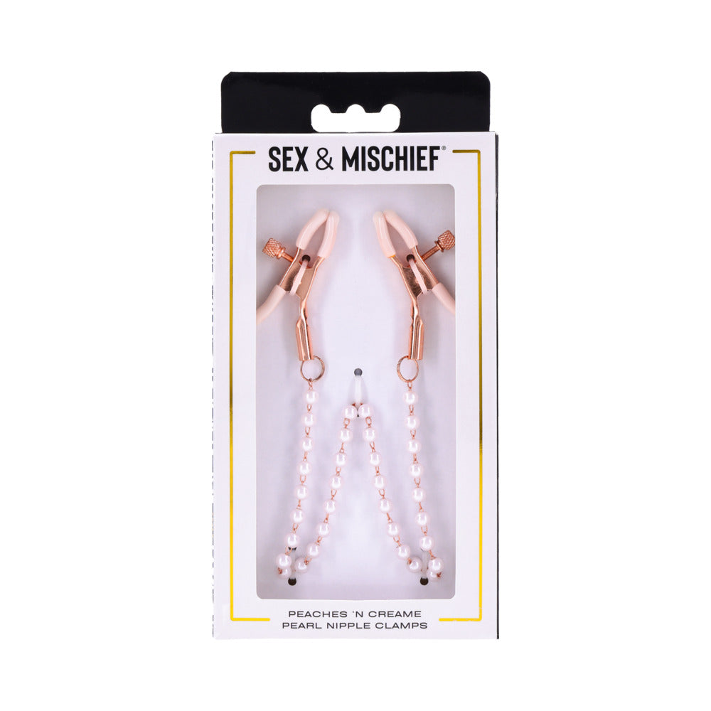 S&M Peaches ‘n CreaMe Pearl Nipple Clamps