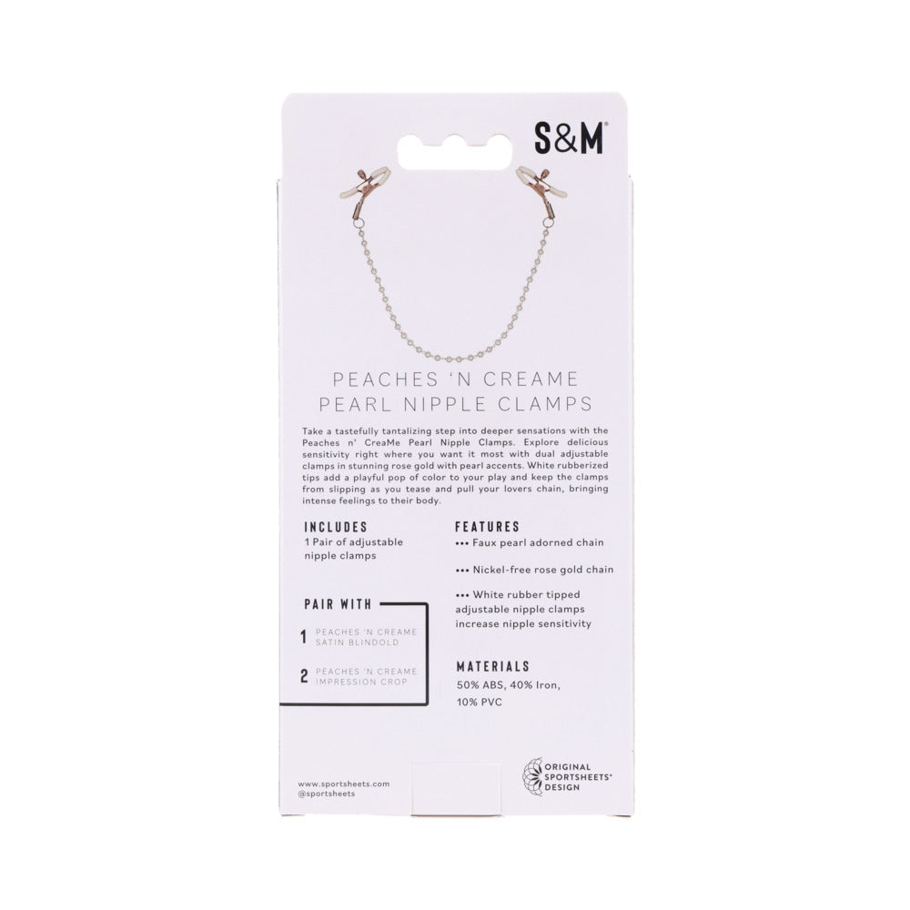 S&M Peaches ‘n CreaMe Pearl Nipple Clamps